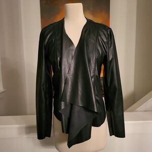 Blank NYC Faux Black  Leather Jacket Size M...CLOSING CLOSET